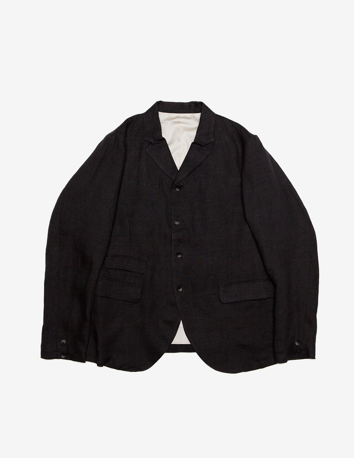 OR-4226A Black Linen Jacket